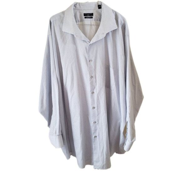 Shaquille O'Neal Men's Big Fit Long Sleeve Button Up Shirt with Pocket - Picture 1 of 3